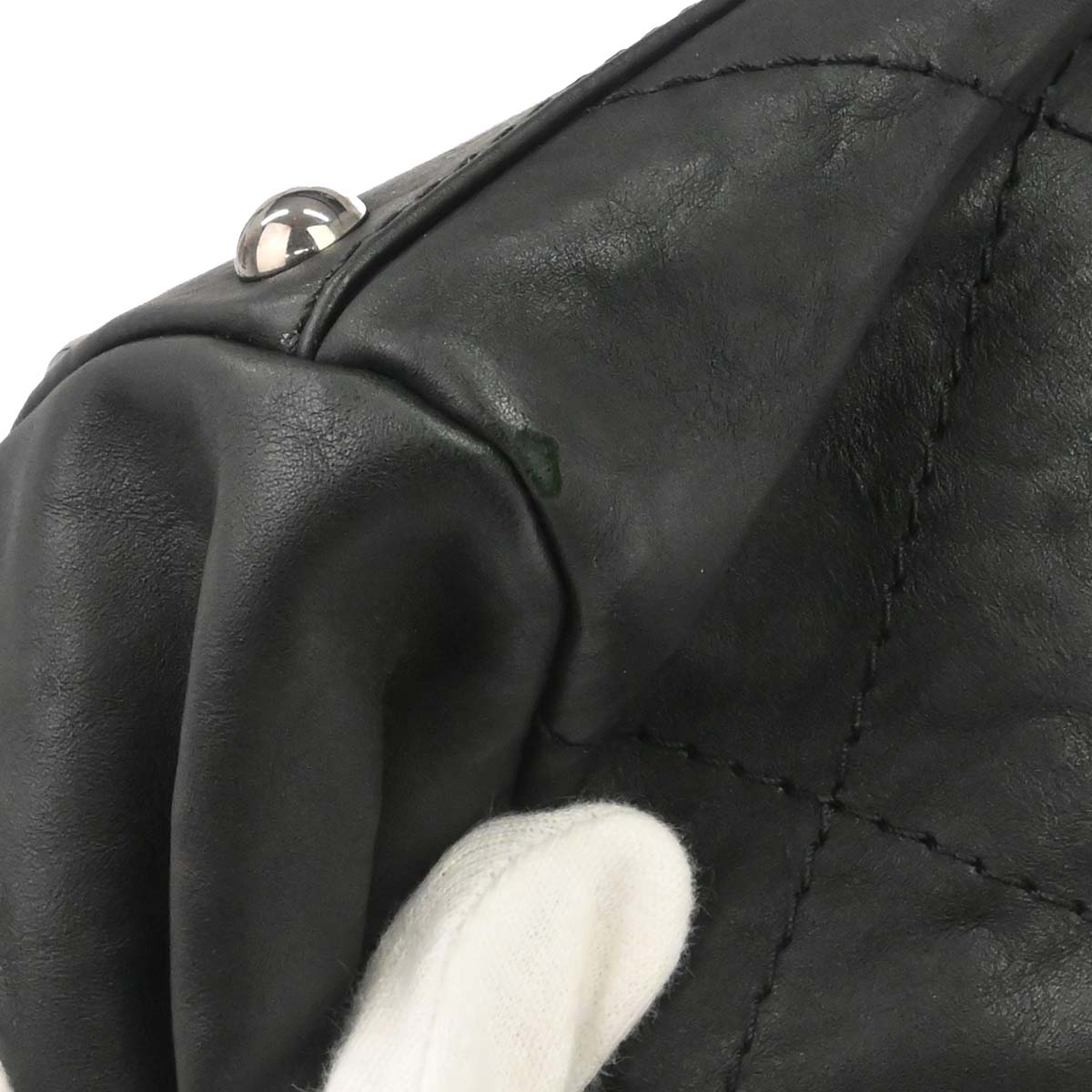 Chanel 2011 Black Calfskin Hamptons CC Accordion Flap Shoulder Bag