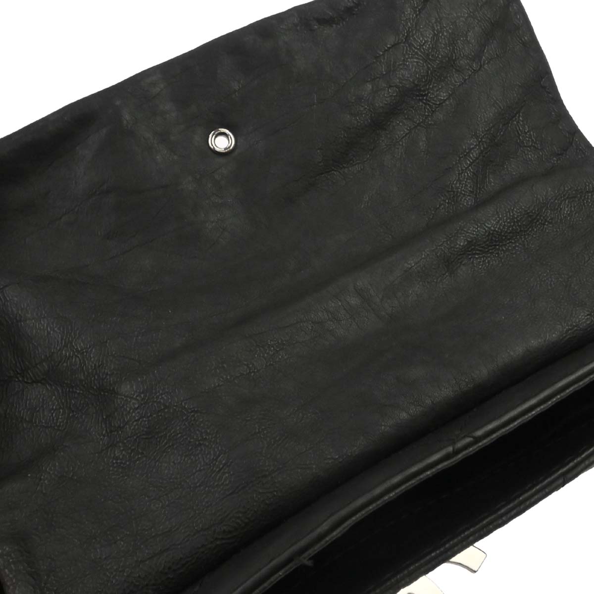 Chanel 2011 Black Calfskin Hamptons CC Accordion Flap Shoulder Bag
