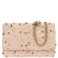Chanel 2019 White Tweed Classic WOC Wallet On Chain