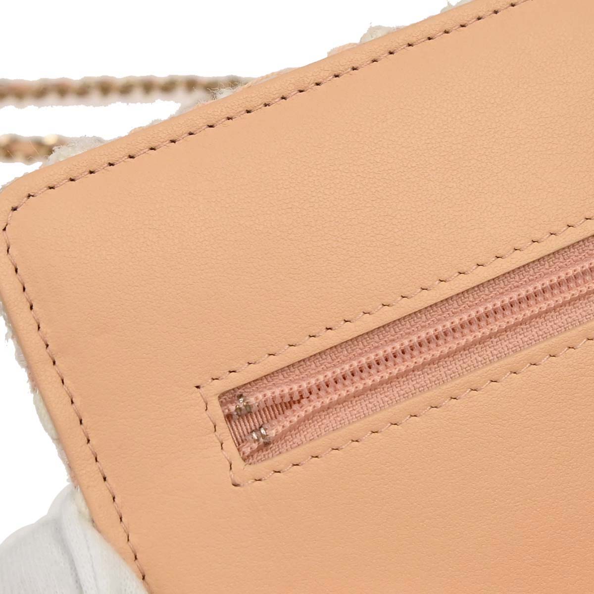 Chanel 2019 White Tweed Classic WOC Wallet On Chain