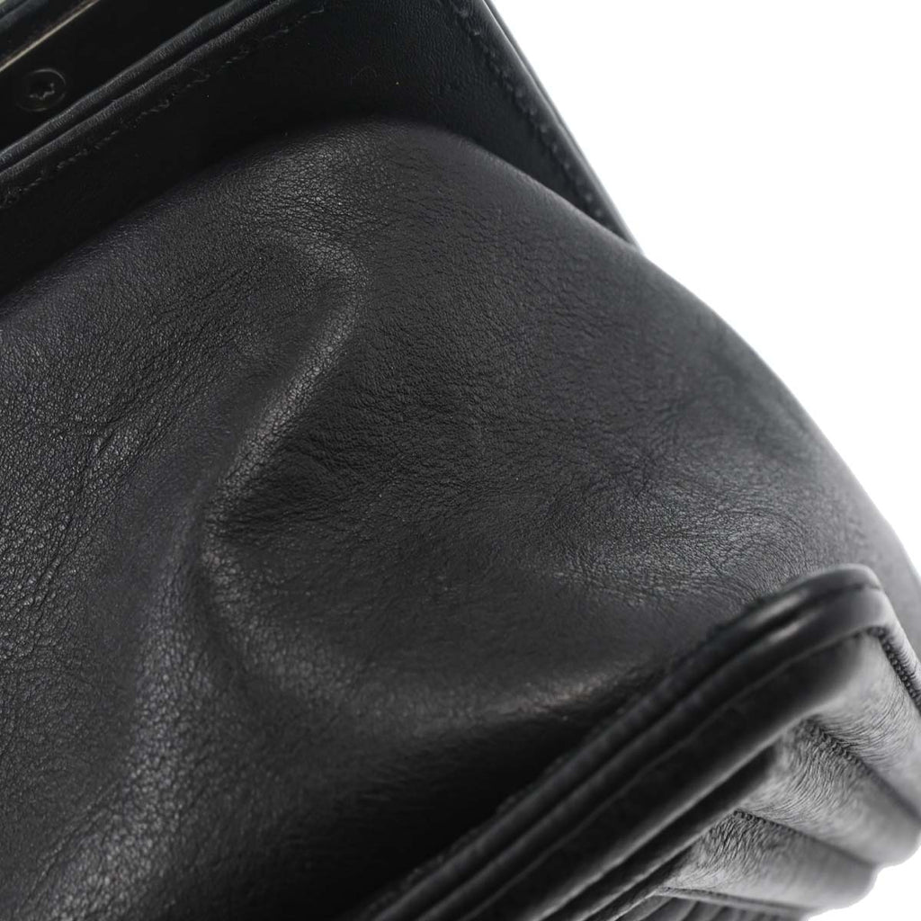Boy Chanel 2014 Black Calfskin Medium Shoulder Bag
