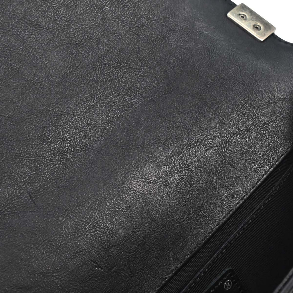 Boy Chanel 2014 Black Calfskin Medium Shoulder Bag