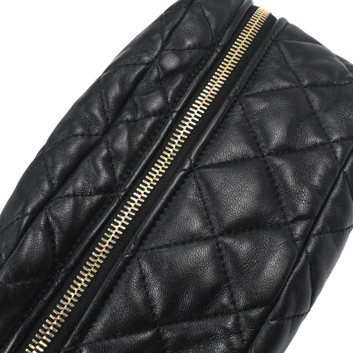 Chanel 2019 Black Lambskin Waist Bum Bag