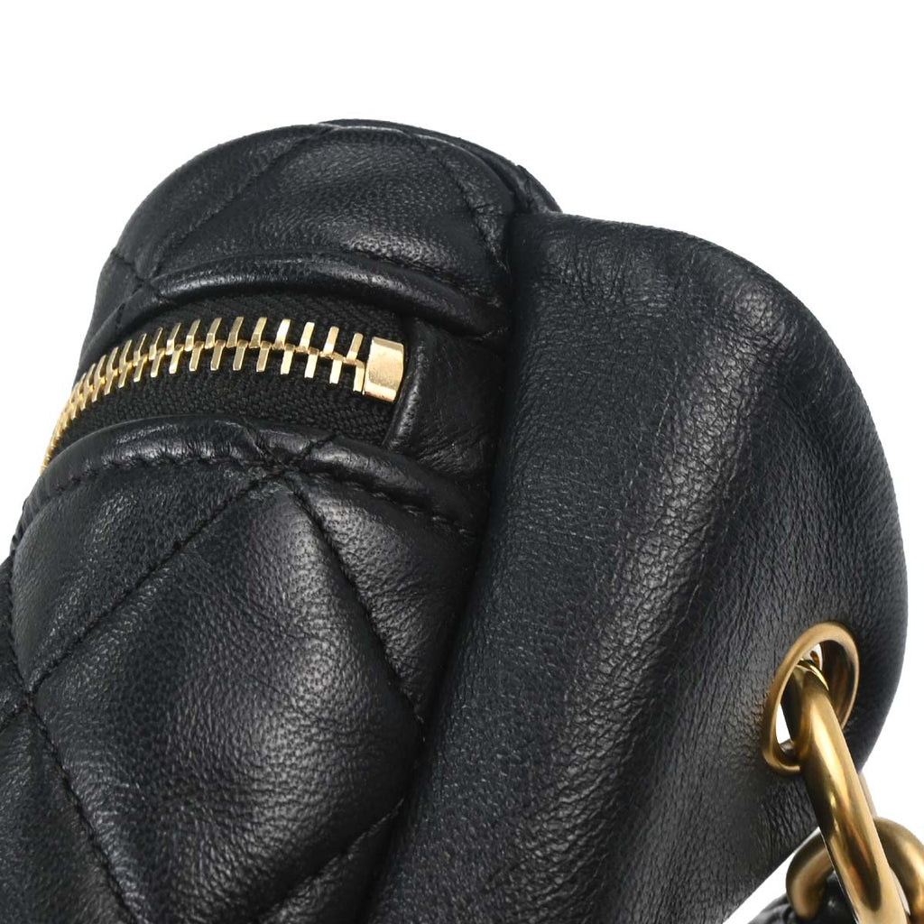 Chanel 2019 Black Lambskin Waist Bum Bag