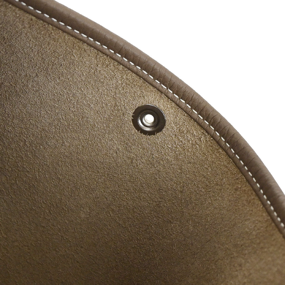 Hermes Etoupe Taurillon Clemence Evelyne 3 33 GM Shoulder Bag