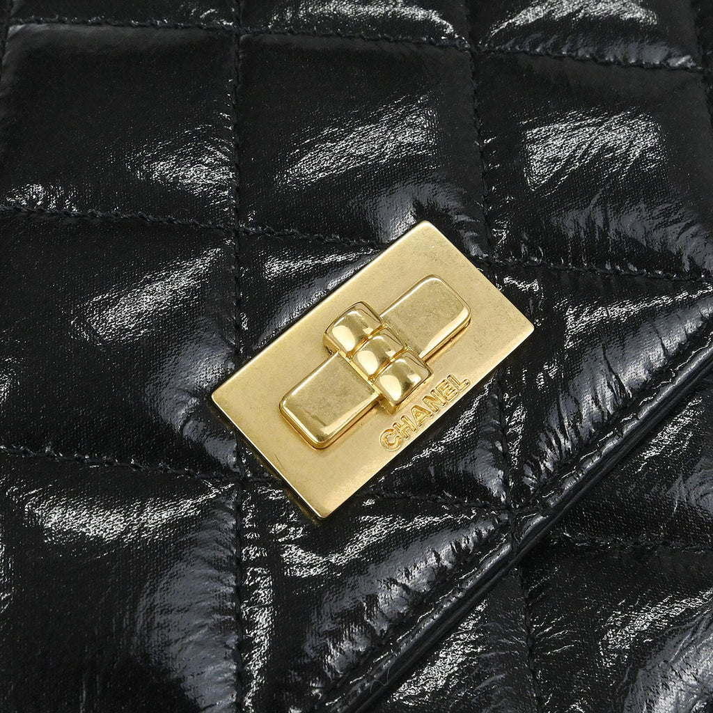 Chanel 2014-2015 Black Calfskin Mademoiselle Lock WOC Wallet on Chain Bag