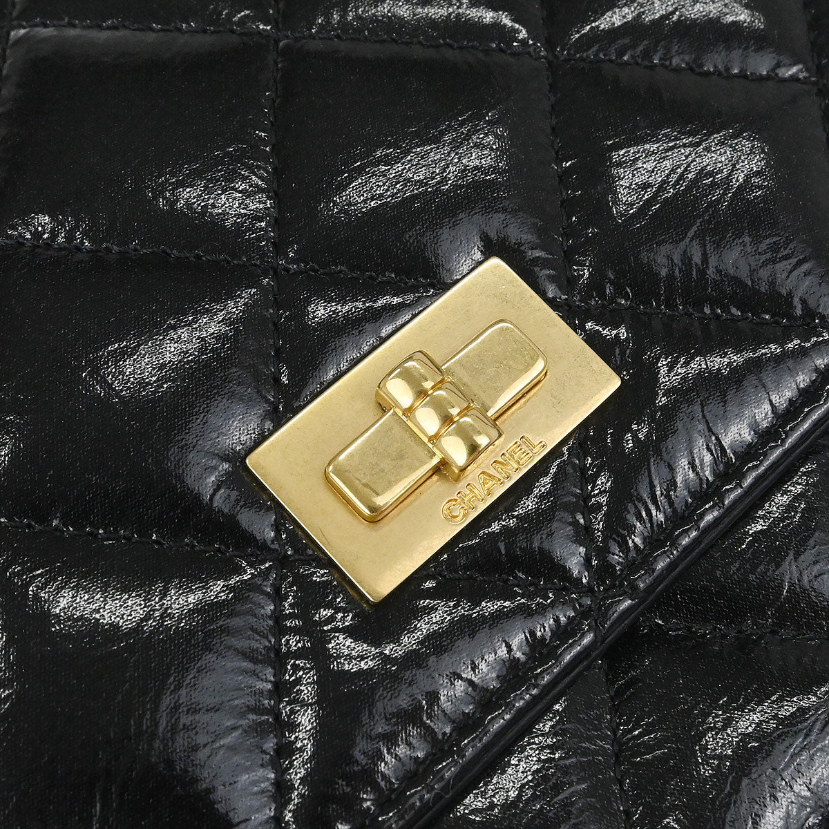 Chanel 2014-2015 Black Calfskin Mademoiselle Lock WOC Wallet on Chain Bag