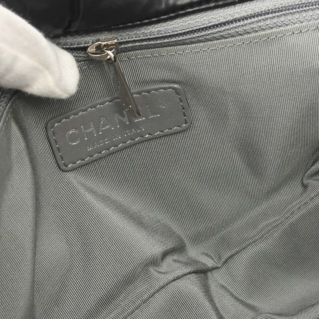 Chanel 2010-2011 Black Nylon Tweed Paris-Byzance Bubble Flap Shoulder Bag