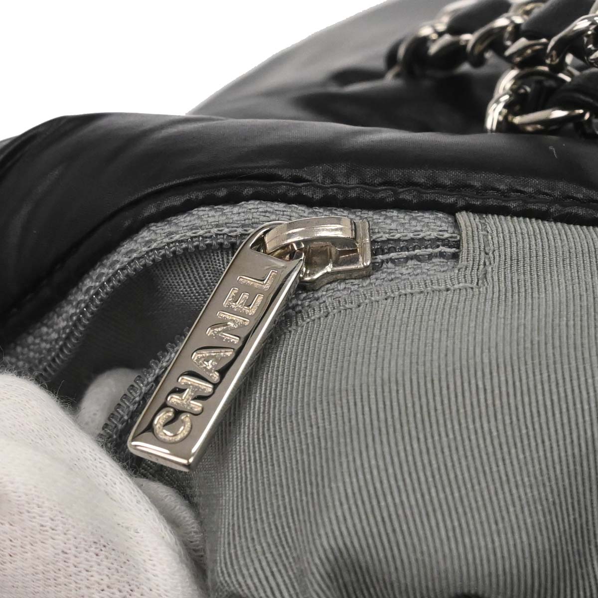 Chanel 2010-2011 Black Nylon Tweed Paris-Byzance Bubble Flap Shoulder Bag