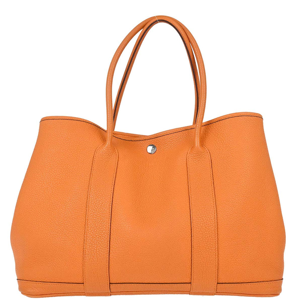 Hermes Orange Negonda Garden Party 36 PM Tote Handbag