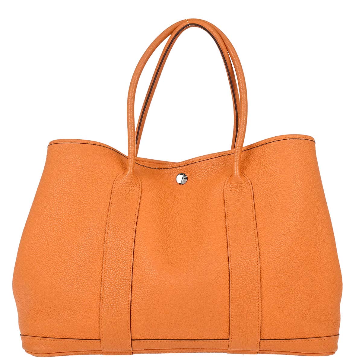 Hermes Orange Negonda Garden Party 36 PM Tote Handbag
