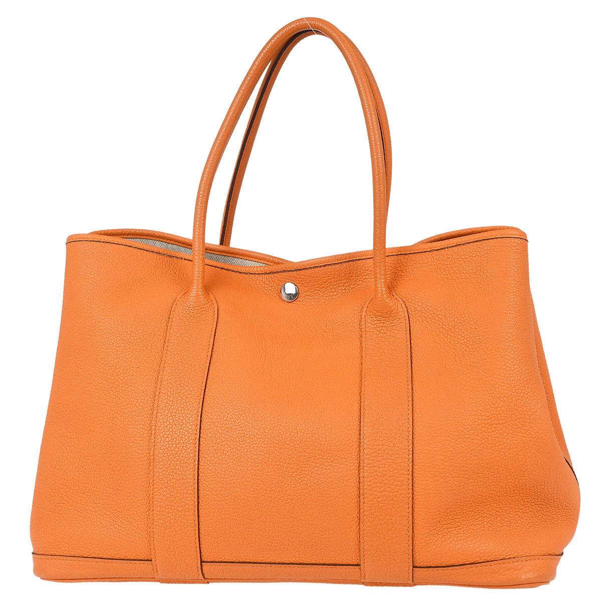 Hermes Orange Negonda Garden Party 36 PM Tote Handbag