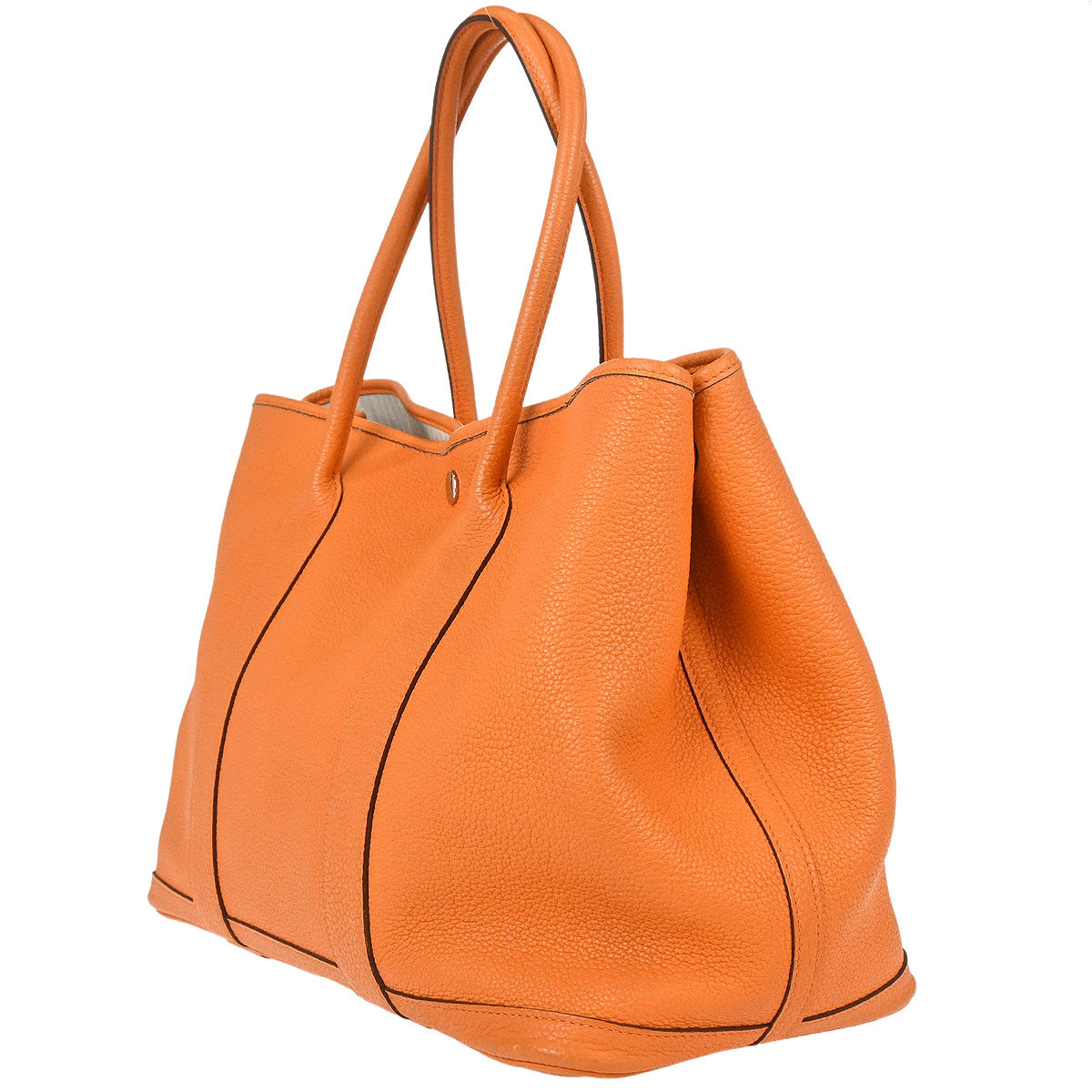 Hermes Orange Negonda Garden Party 36 PM Tote Handbag