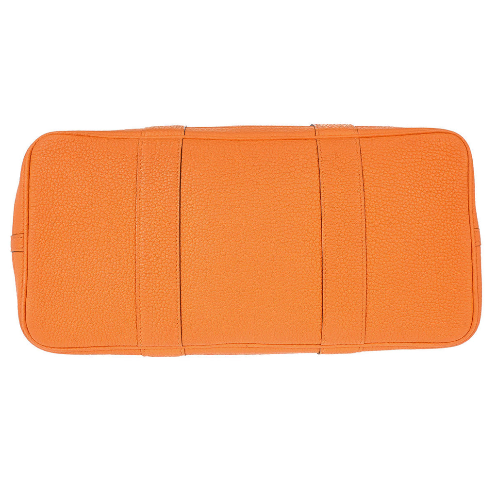 Hermes Orange Negonda Garden Party 36 PM Tote Handbag