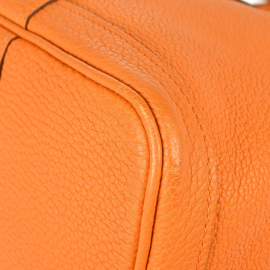 Hermes Orange Negonda Garden Party 36 PM Tote Handbag