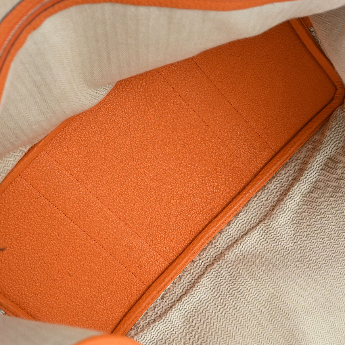 Hermes Orange Negonda Garden Party 36 PM Tote Handbag