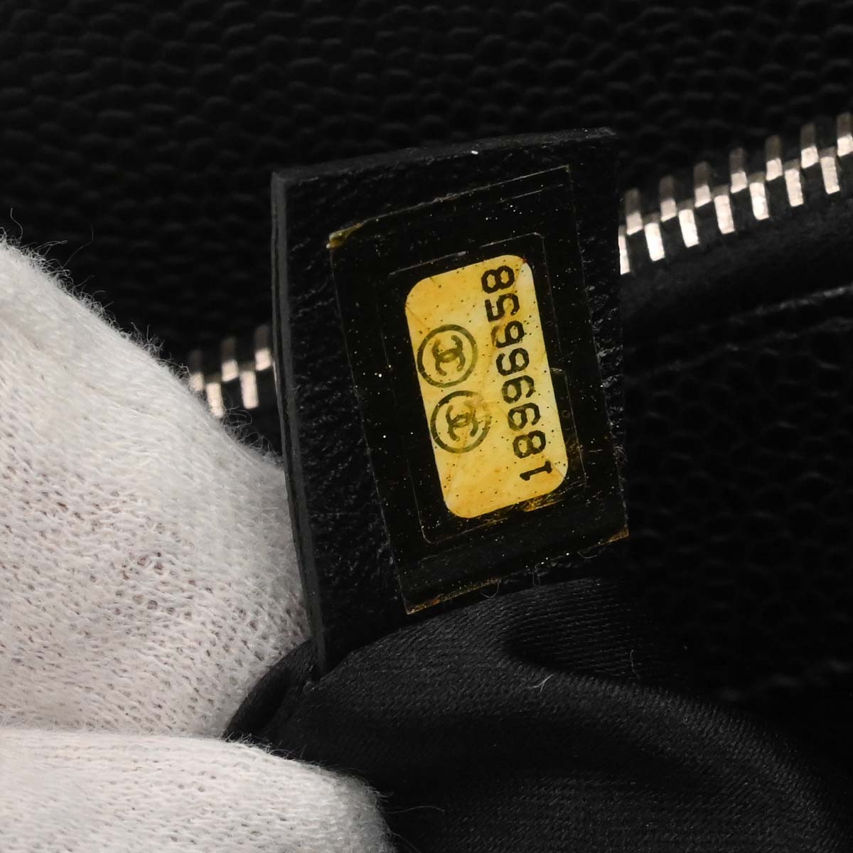 Chanel 2013-2014 Black Caviar Skin Grand Shopping Tote GST Chain Handbag
