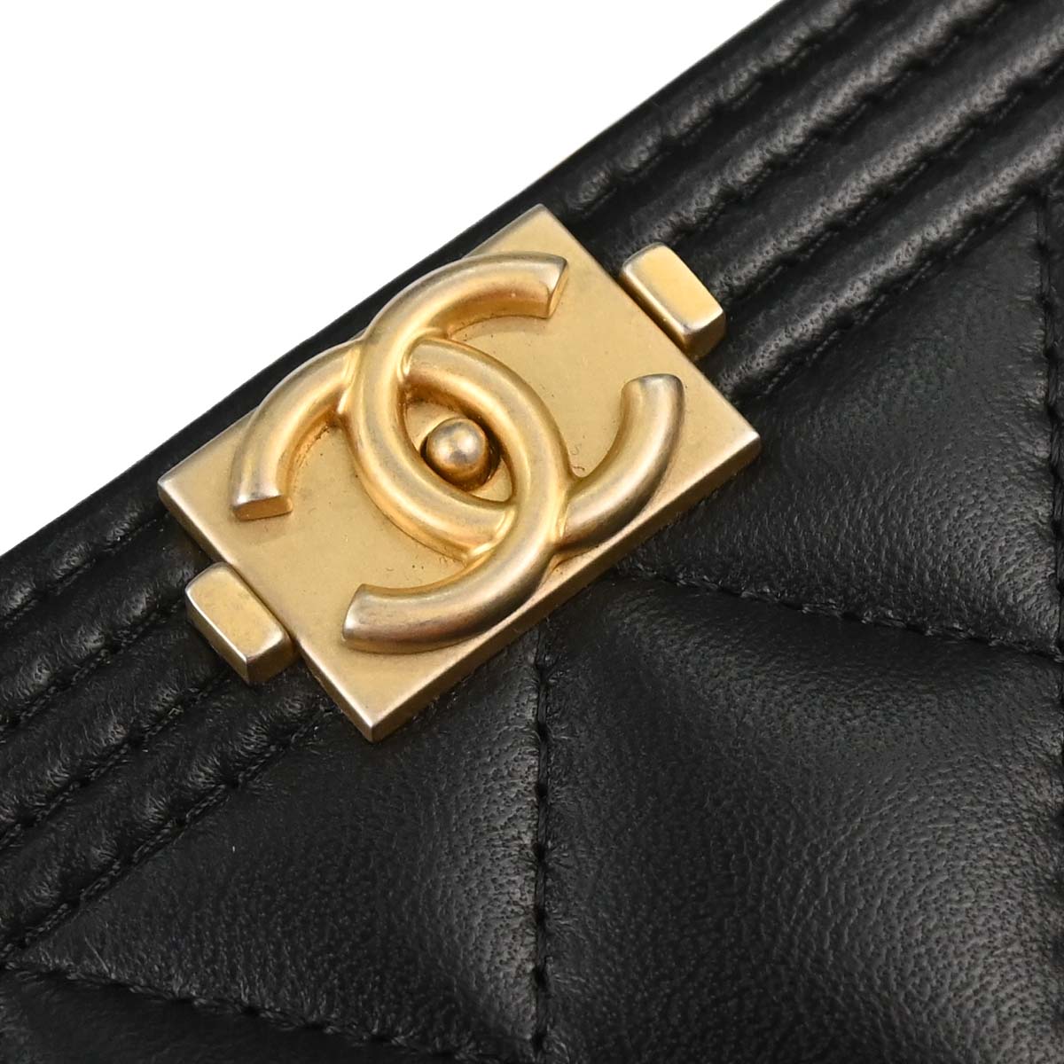 Boy Chanel 2017-2018 Black Lambskin Chain WOC Shoulder Bag