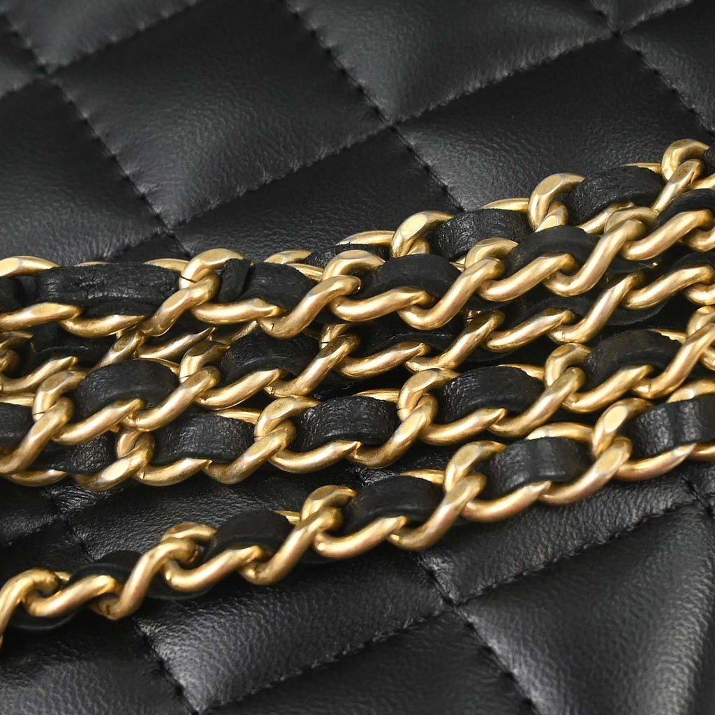 Boy Chanel 2017-2018 Black Lambskin Chain WOC Shoulder Bag