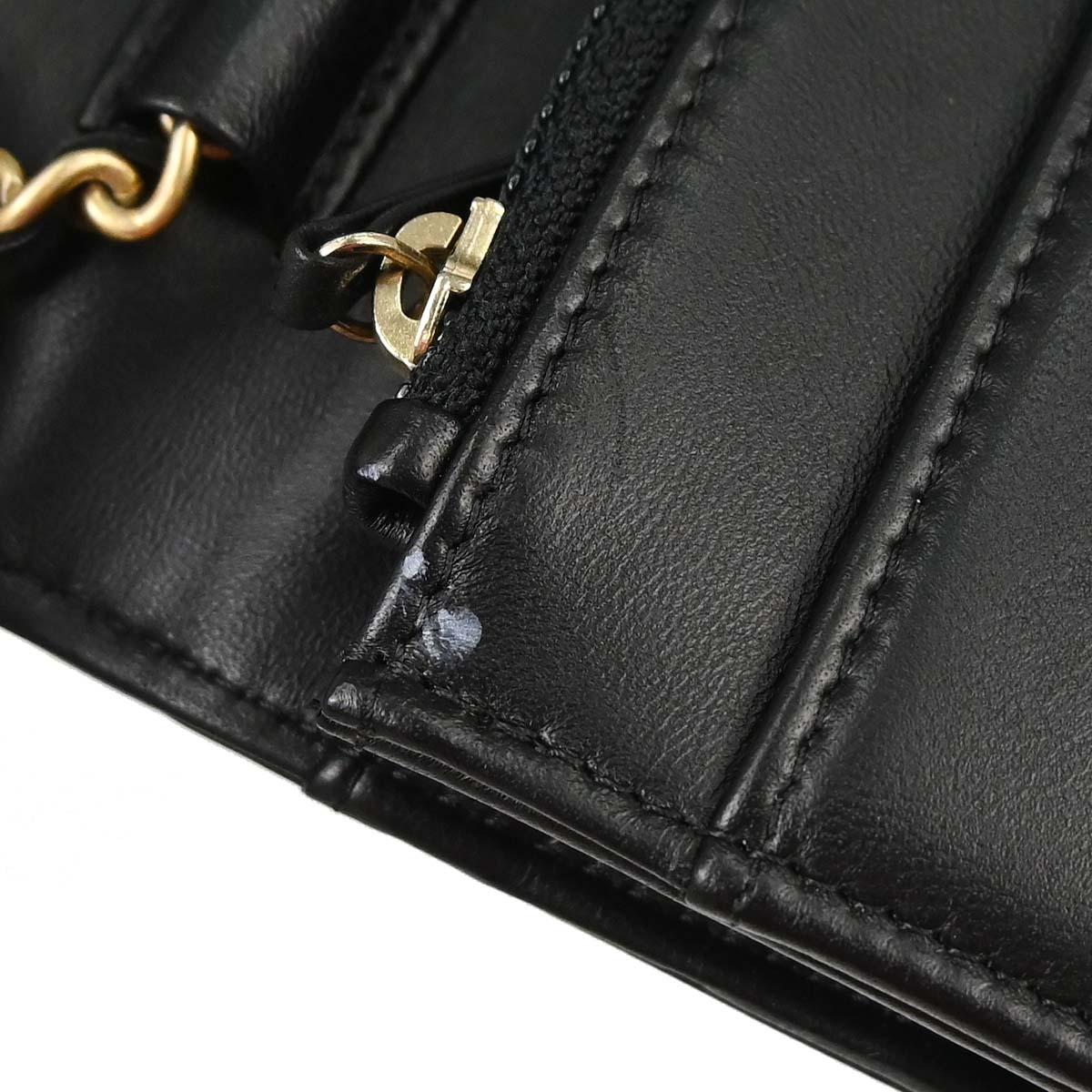 Boy Chanel 2017-2018 Black Lambskin Chain WOC Shoulder Bag