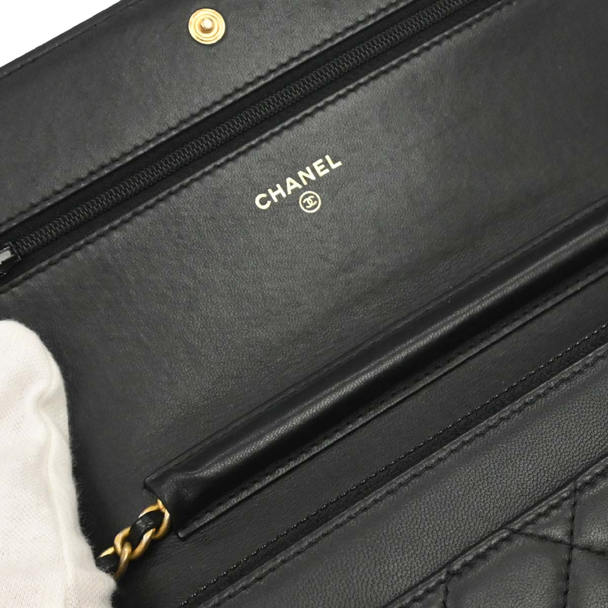 Boy Chanel 2016-2017 Black Lambskin WOC Wallet on Chain Bag