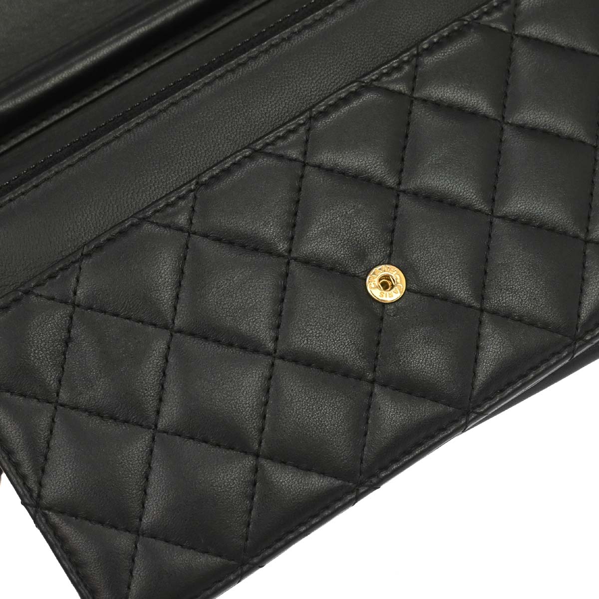 Boy Chanel 2016-2017 Black Lambskin WOC Wallet on Chain Bag