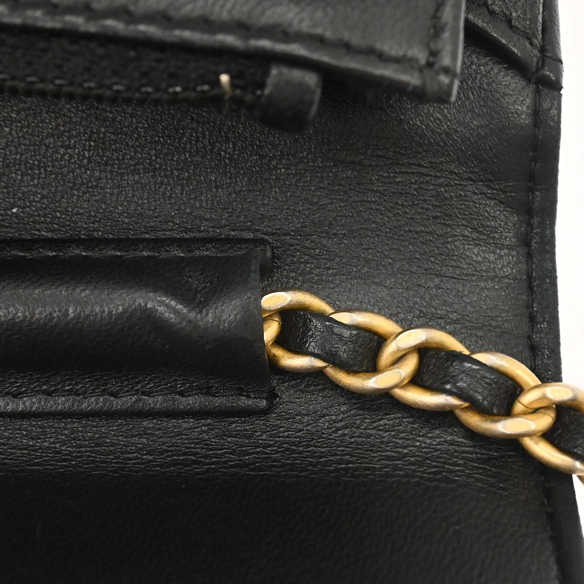 Boy Chanel 2016-2017 Black Lambskin WOC Wallet on Chain Bag