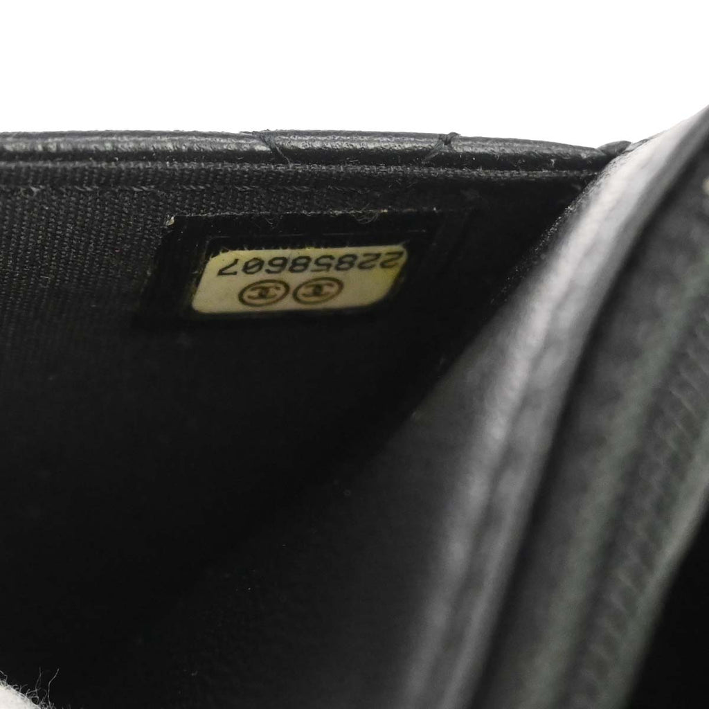 Boy Chanel 2016-2017 Black Lambskin WOC Wallet on Chain Bag