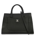 Chanel 2017 Black Calfskin Cerf Executive 2way Tote Bag