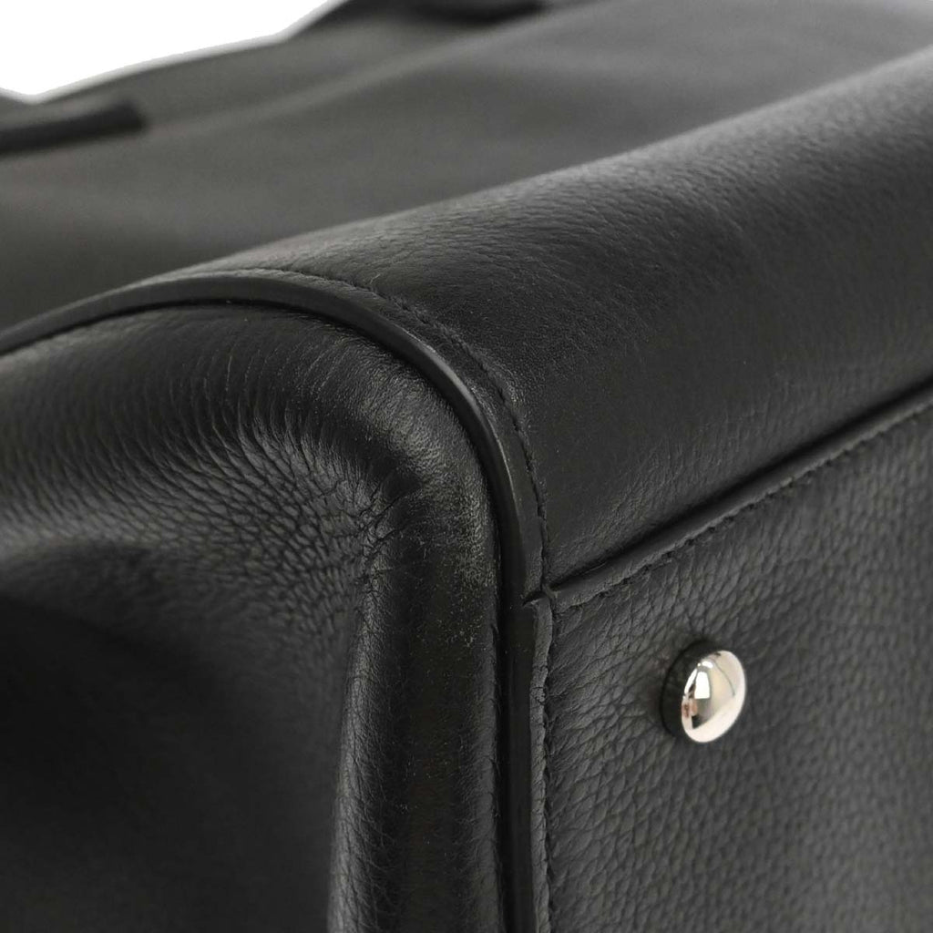 Chanel 2017 Black Calfskin Cerf Executive 2way Tote Bag