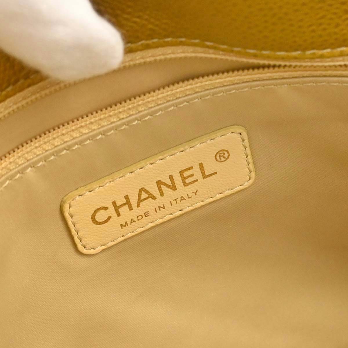 Chanel 2012-2013 Gold Caviar Skin Grand Shopping Tote GST Chain Handbag