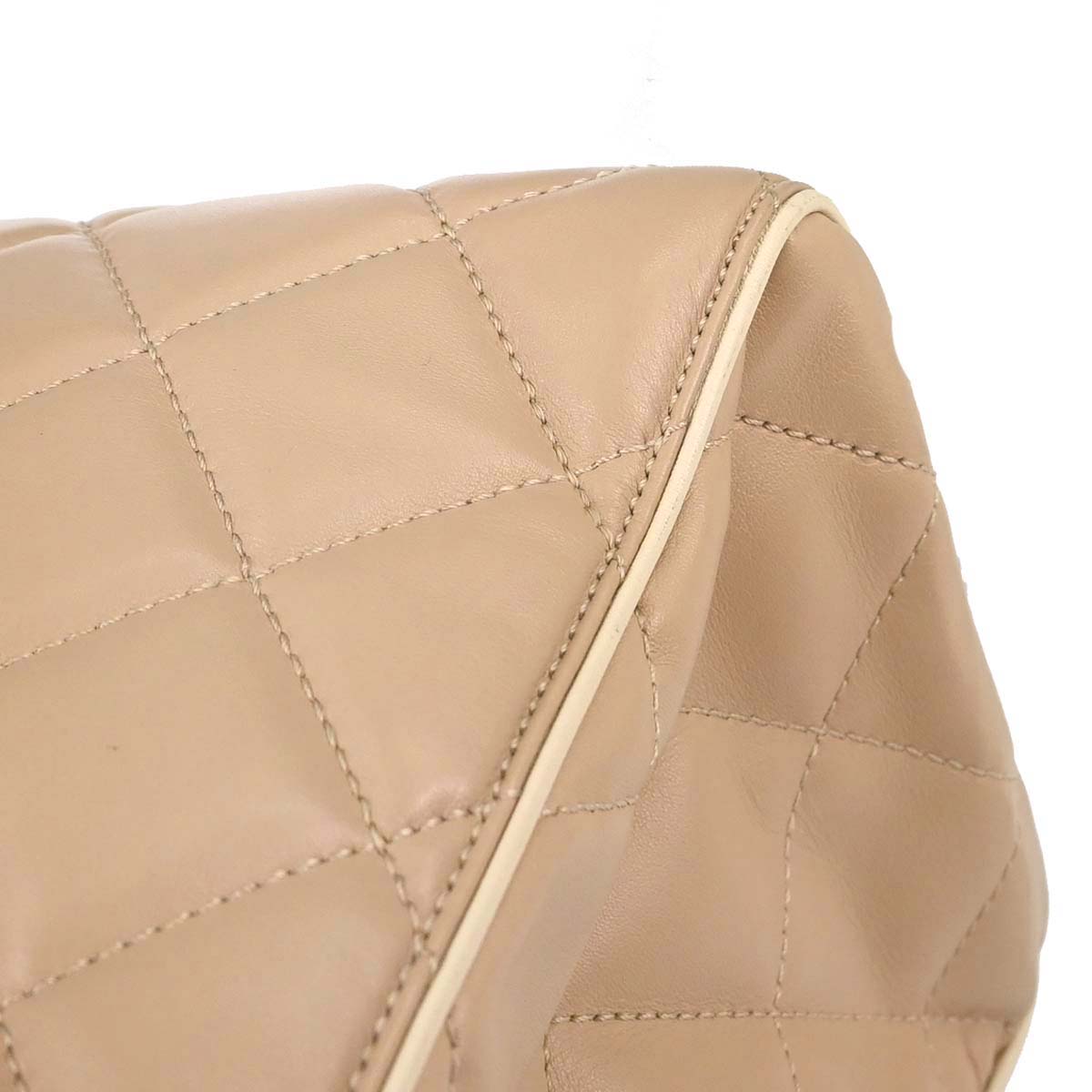 Chanel 2012-2013 Beige Lambskin Portobello 2way Shoulder Handbag