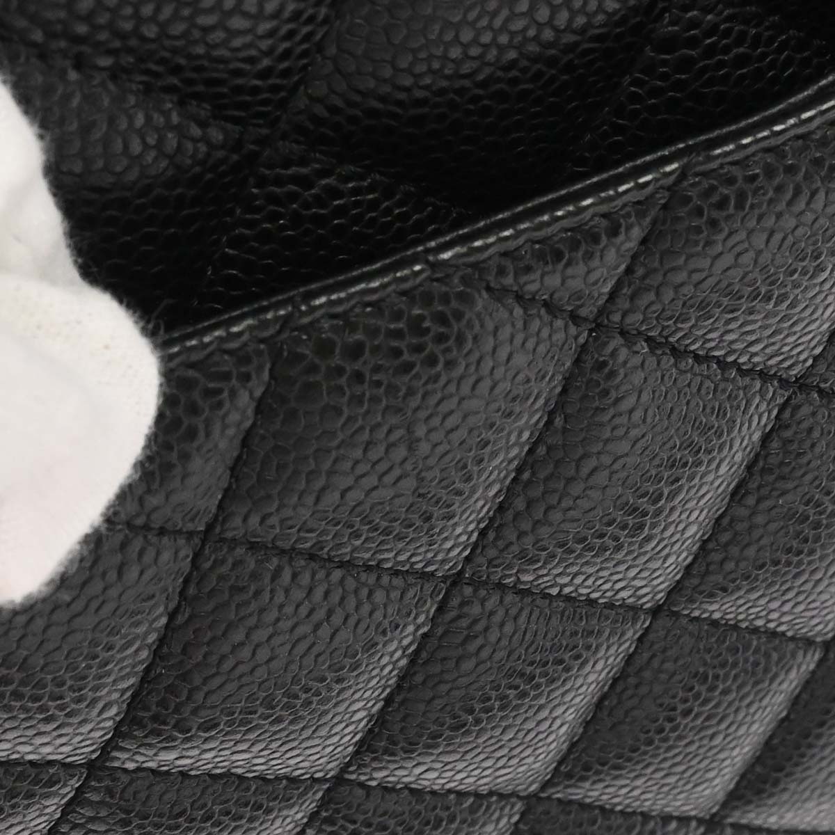 Chanel 2014 Black Caviar Skin Grand Shopping Tote GST Chain Handbag