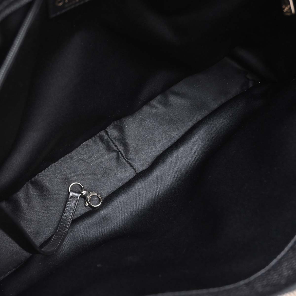 Chanel 2014 Black Caviar Skin Grand Shopping Tote GST Chain Handbag
