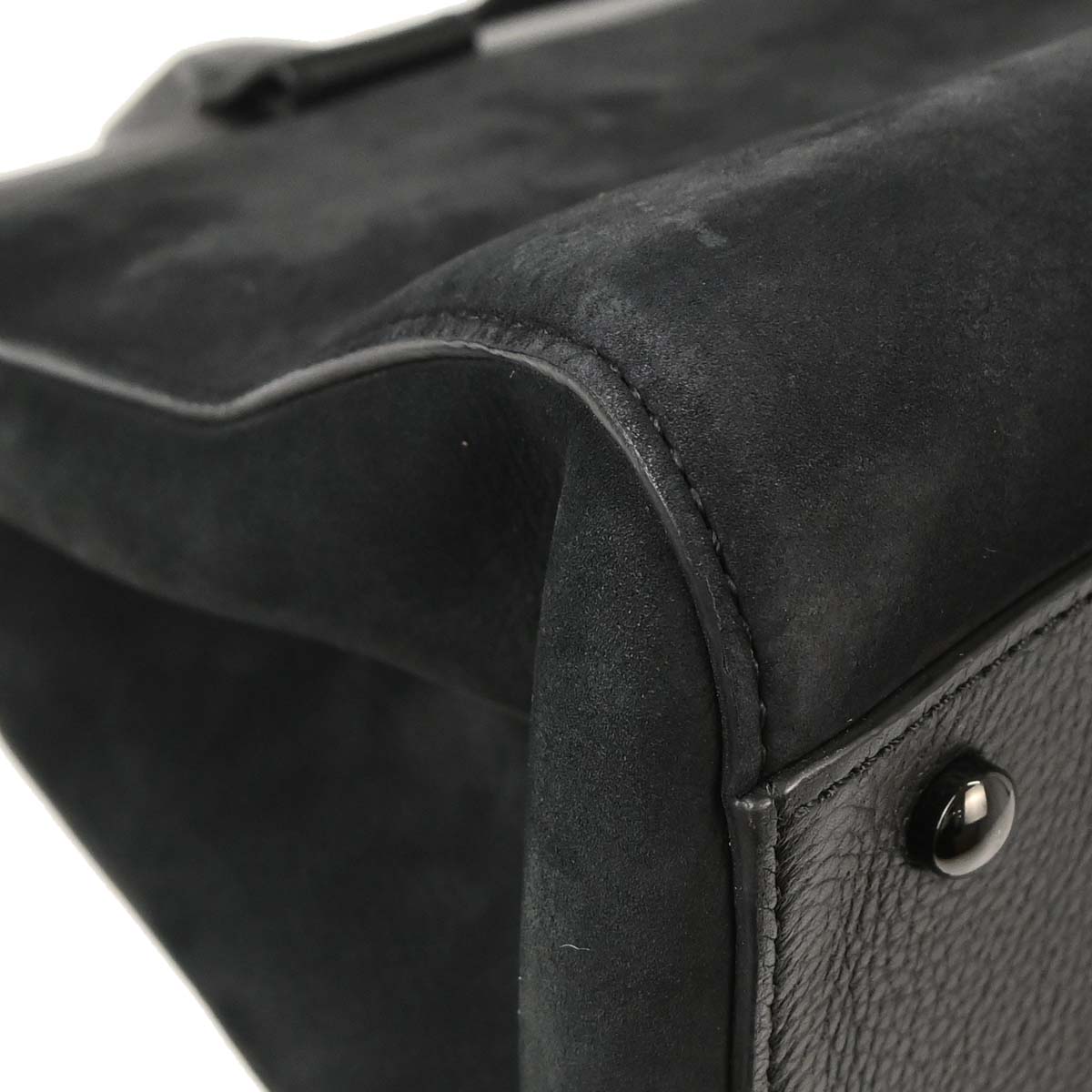 Chanel 2017-2018 Black Suede Neo Executive Cerf Tote 2way Shoulder Handbag