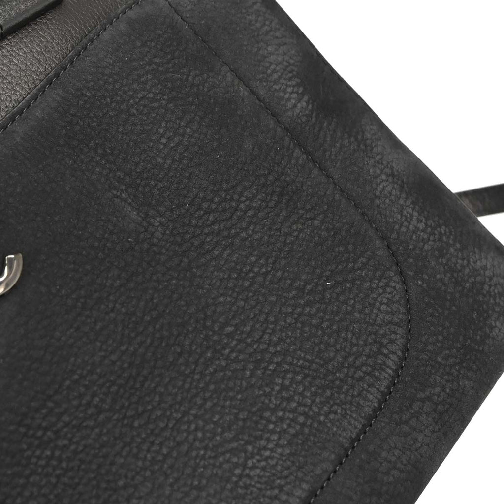 Chanel 2017-2018 Black Suede Neo Executive Cerf Tote 2way Shoulder Handbag