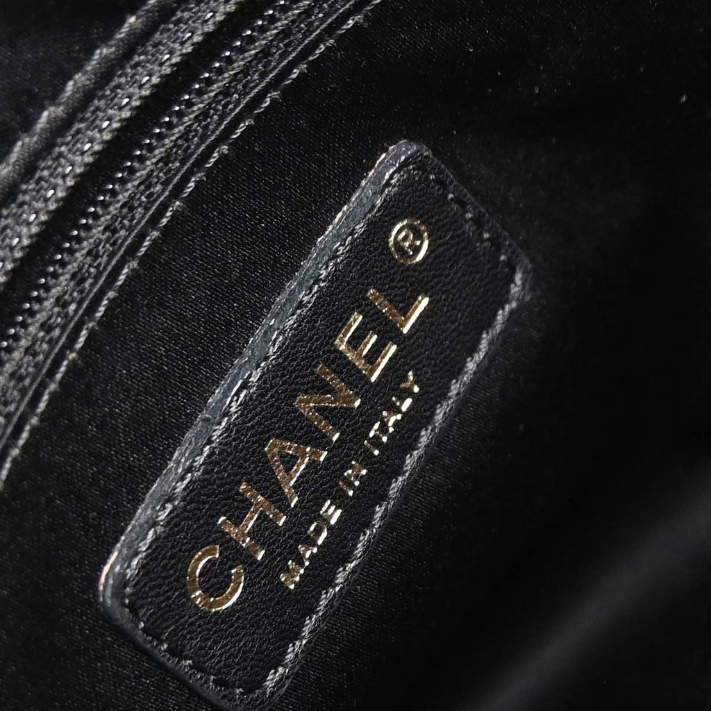 Chanel 2011 Black Caviar Skin Petite Timeless Tote PTT Chain Handbag