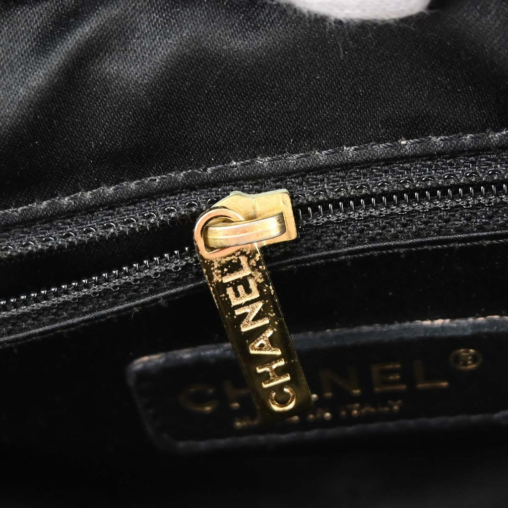 Chanel 2011 Black Caviar Skin Petite Timeless Tote PTT Chain Handbag