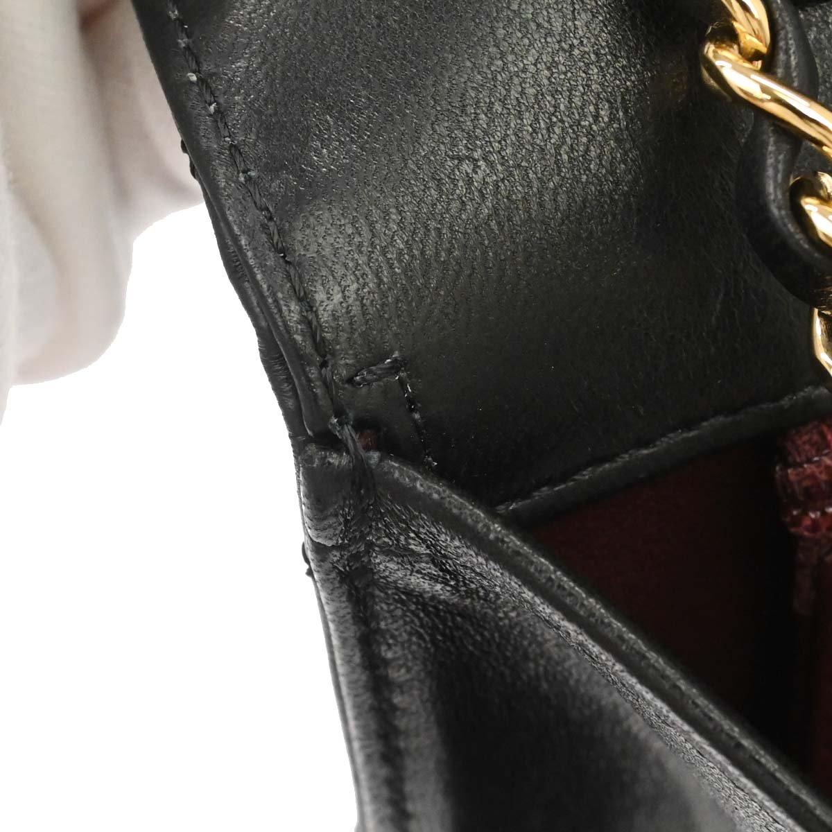 Chanel 2010-2011 Black Lambskin Turnlock Medium Half Flap Shoulder Bag