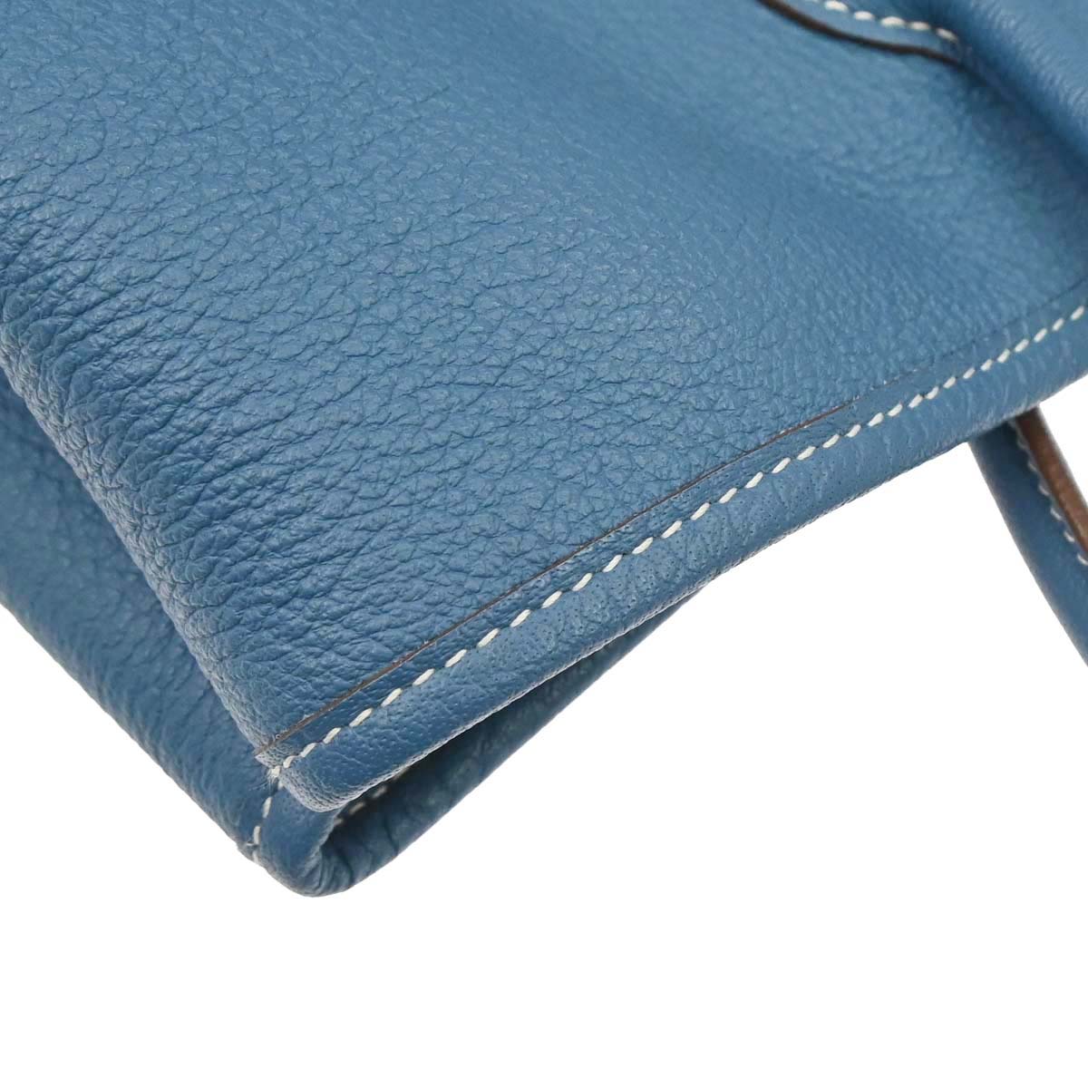 Hermes Blue Jean Negonda Garden Party 36 PM Tote Handbag