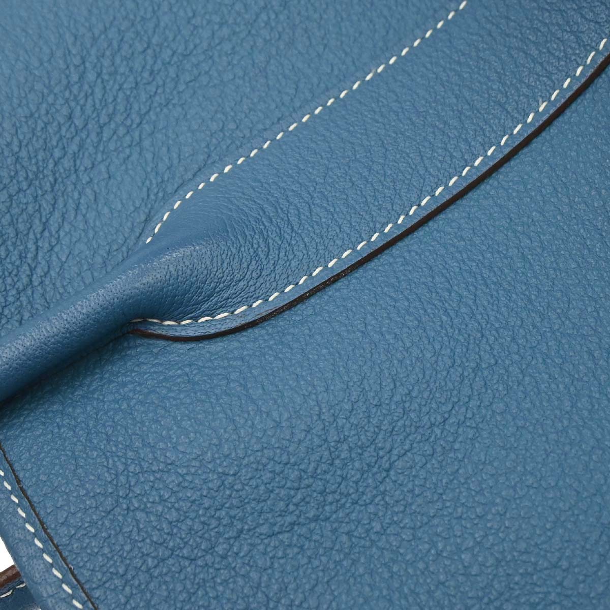 Hermes Blue Jean Negonda Garden Party 36 PM Tote Handbag