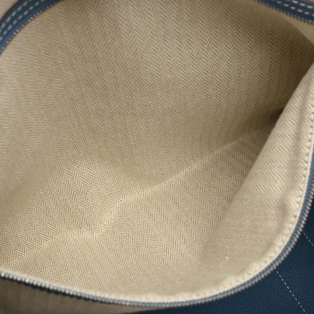 Hermes Blue Jean Negonda Garden Party 36 PM Tote Handbag