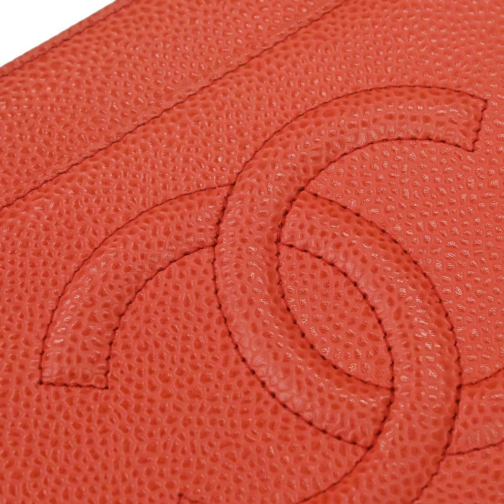 Chanel 2012-2013 Red Caviar Skin Timeless WOC Wallet on Chain Shoulder Bag