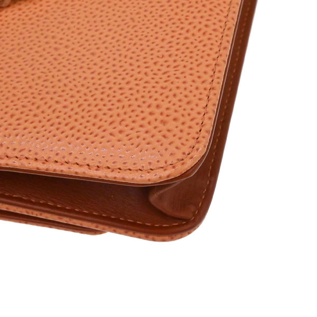 Chanel 2012-2013 Orange Caviar Skin Timeless WOC Wallet on Chain Shoulder Bag