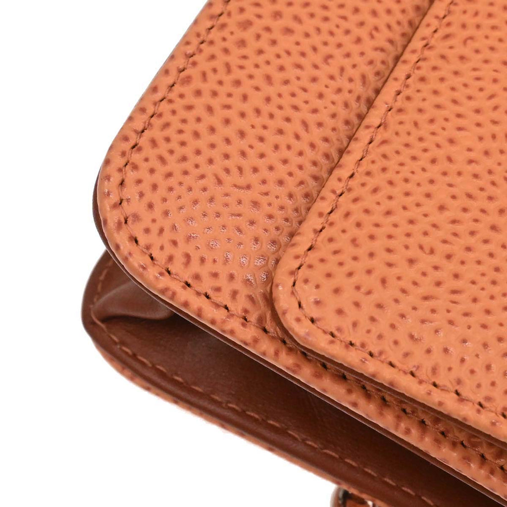 Chanel 2012-2013 Orange Caviar Skin Timeless WOC Wallet on Chain Shoulder Bag
