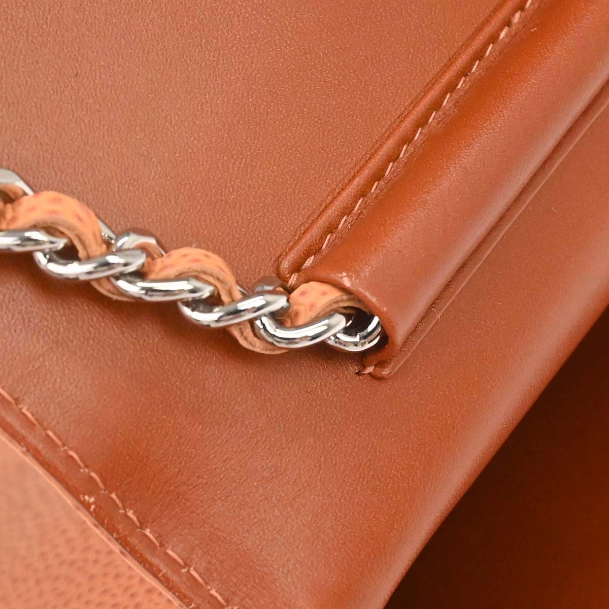 Chanel 2012-2013 Orange Caviar Skin Timeless WOC Wallet on Chain Shoulder Bag