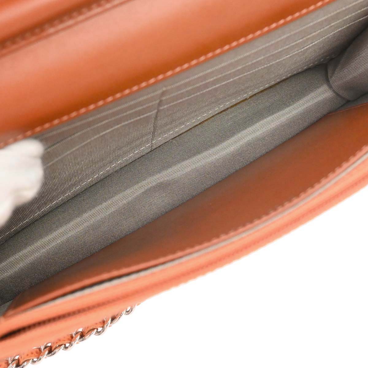 Chanel 2012-2013 Orange Caviar Skin Timeless WOC Wallet on Chain Shoulder Bag