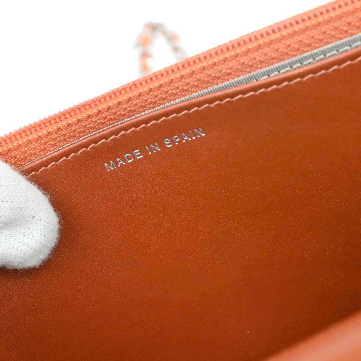 Chanel 2012-2013 Orange Caviar Skin Timeless WOC Wallet on Chain Shoulder Bag