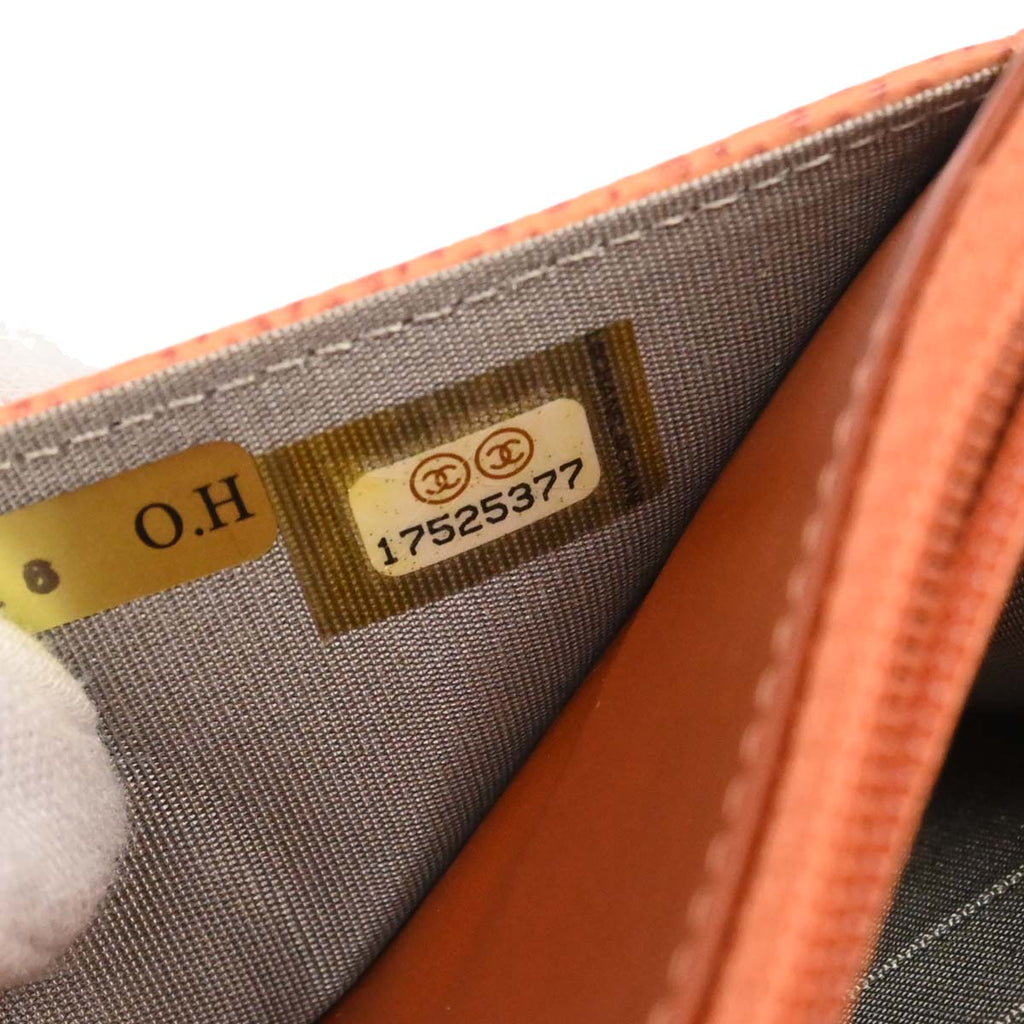 Chanel 2012-2013 Orange Caviar Skin Timeless WOC Wallet on Chain Shoulder Bag