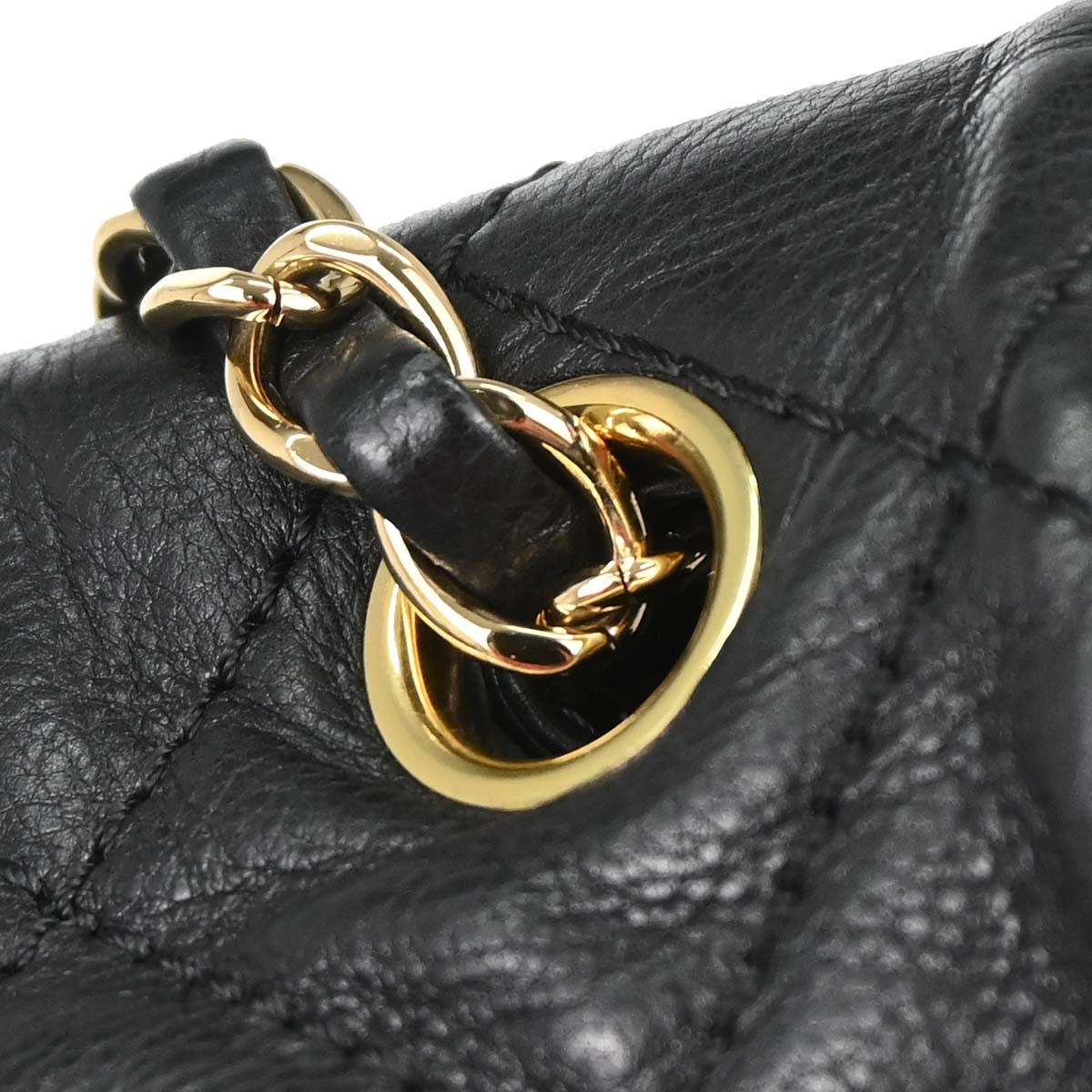 Chanel 2012 Black Calfskin Chain Me Shoulder Bag